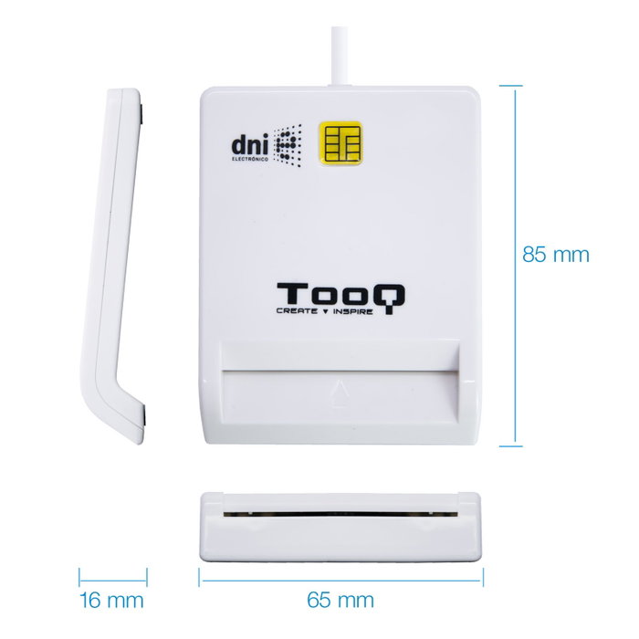 LECTOR EXTERNO DNIe BLANCO TOOQ